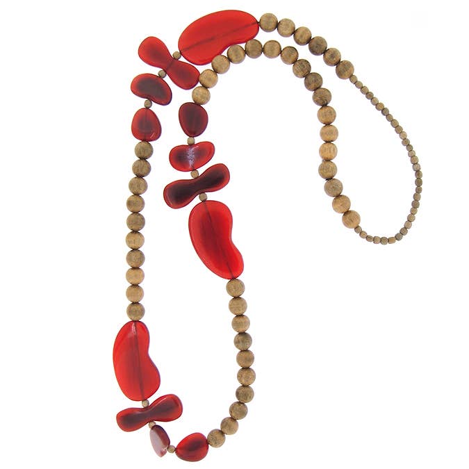 halsketting in hoorn|hout voor wholesale door Culture Mix