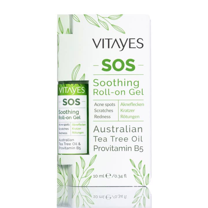 SOS Aceite de Árbol de Té Roll-On – Ayuda inmediata para granos, enrojecimientos e irritaciones de la piel 10 ml para venta al por mayor de SchnappFreude