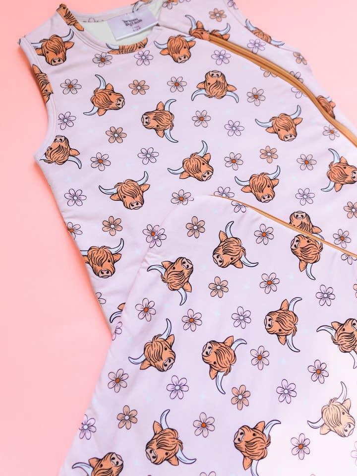 Dream Big Little Co. – wholesale Sleeping bag – Baby – EXCLUSIVE HIGHLAND CUTIE DREAM SLEEP SACK
