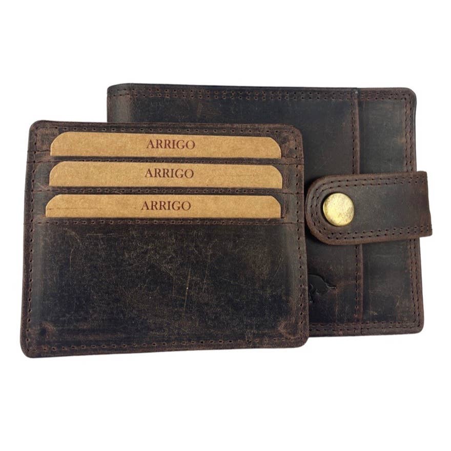 Arrigo - Wholesale Wallet - Men's - Billfold Men Wallet - Buffalo Leather - RFID13