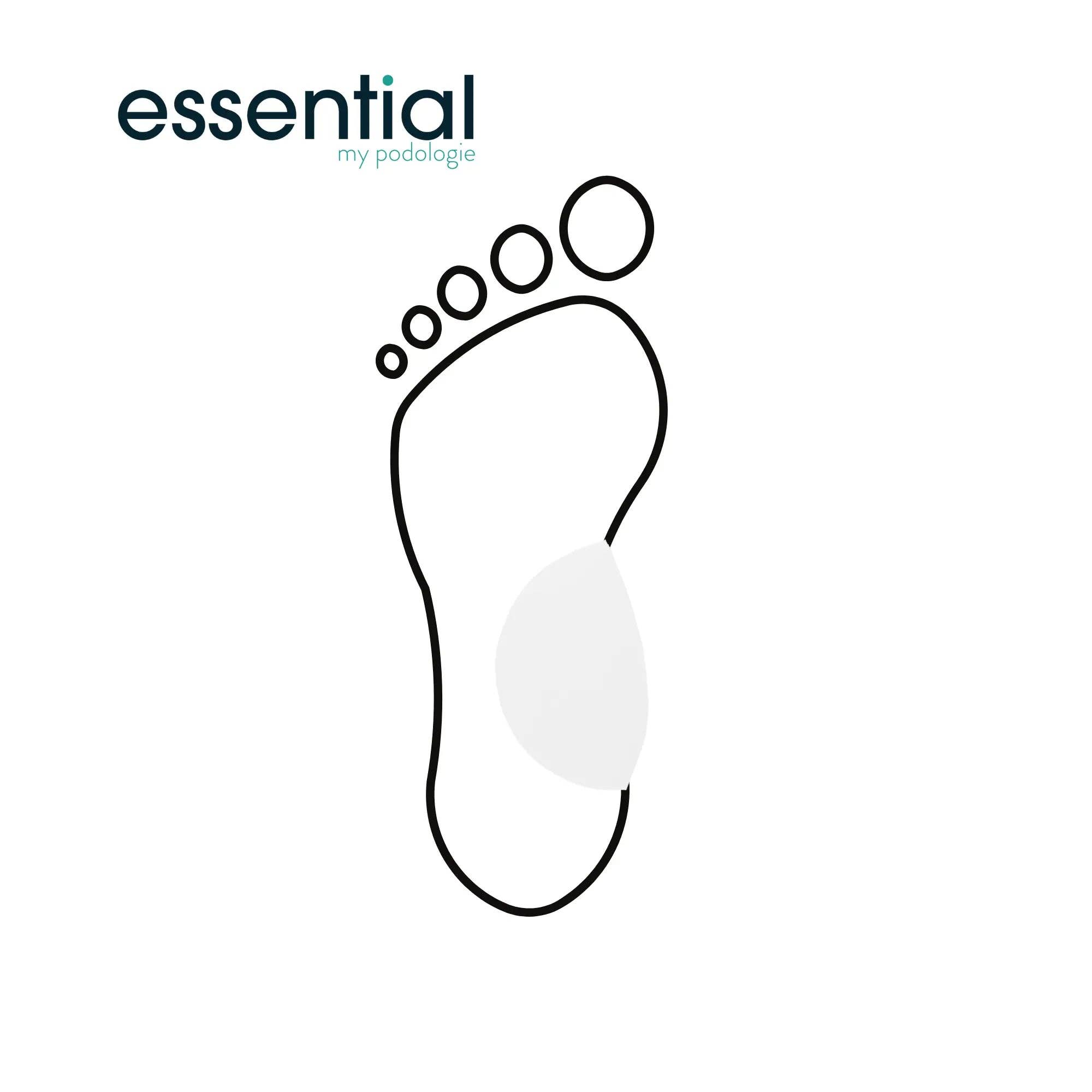 My Podologie – wholesale Inserts/soles – Unisex – Inner concave sponge arch - Shore 35-40 - White2