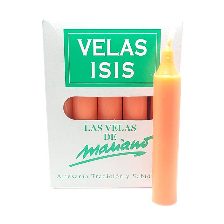 Caja de Velas Velas Isis III Naranja para venta al por mayor de WLM