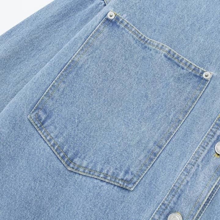 As Shown European Summer Denim Shirt Jacket Chic Cool for wholesale on Faire15