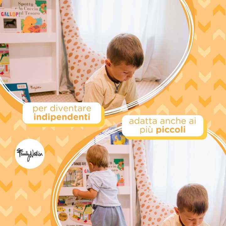 Family Nation - Wholesale Bookcase - Montessori Rainbow Front-Facing Bookshelf 2