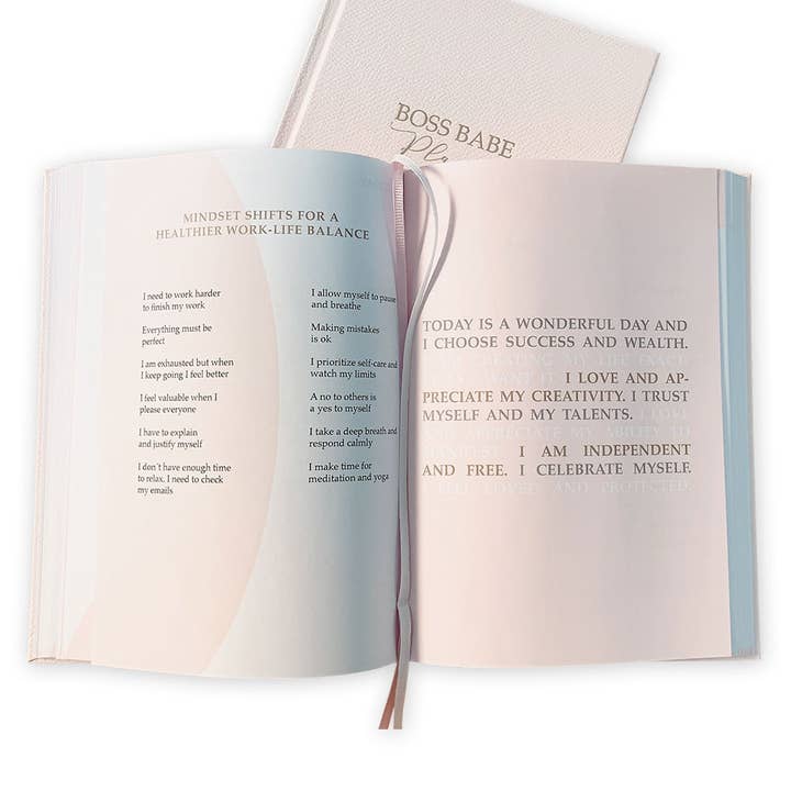 Pretty & Mindful - Wholesale Planner - Boss Babe Planner - daily planner for more success & self-care