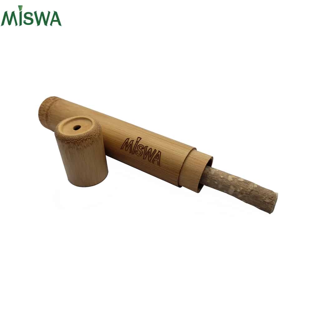 MISWA - Venta al por mayor Pasta de dientes - Estuche de bambú para siwak1