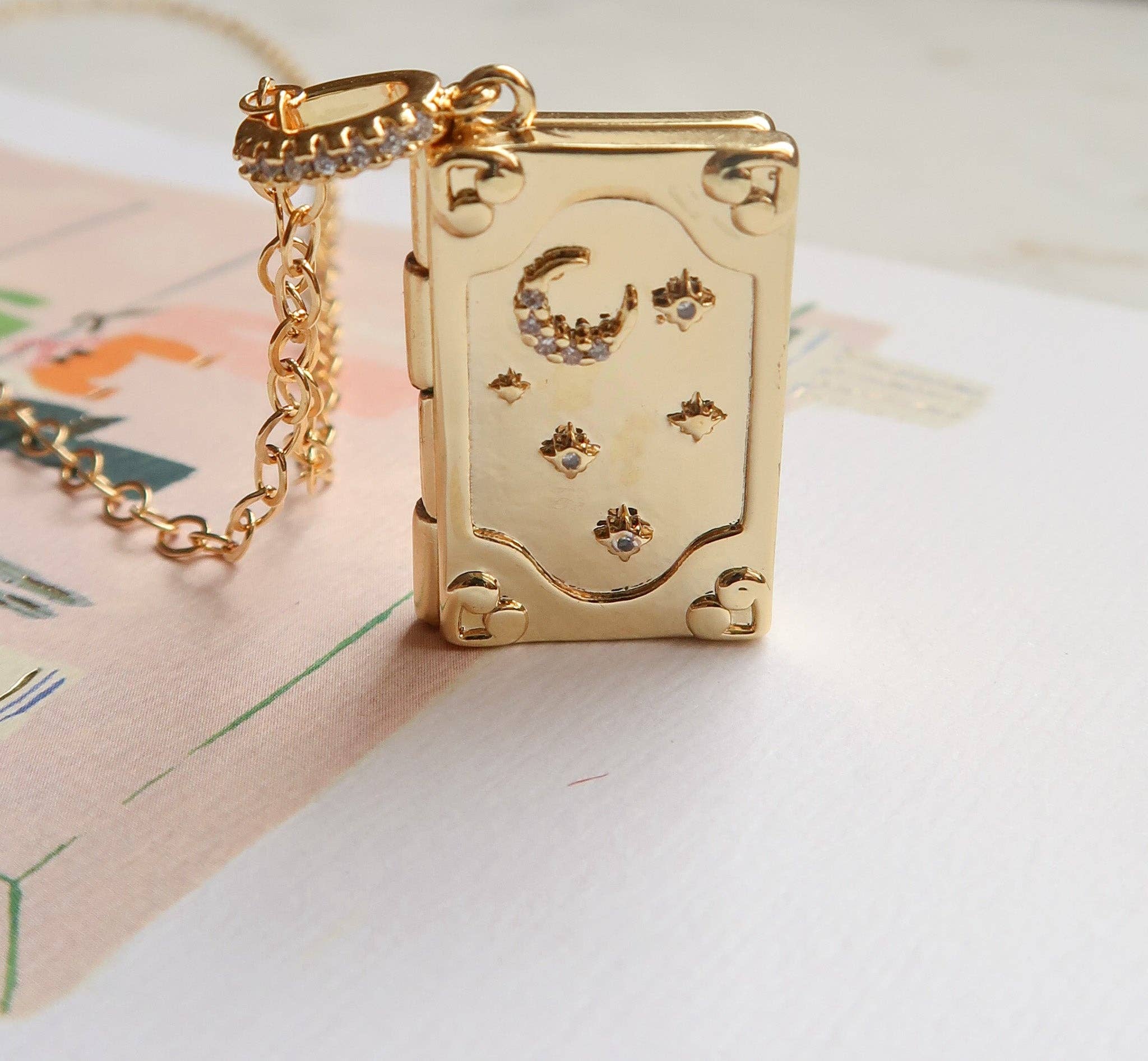 Bittersweet - Wholesale Locket Necklace - To the Stars Who Listen Book Locket Necklace3