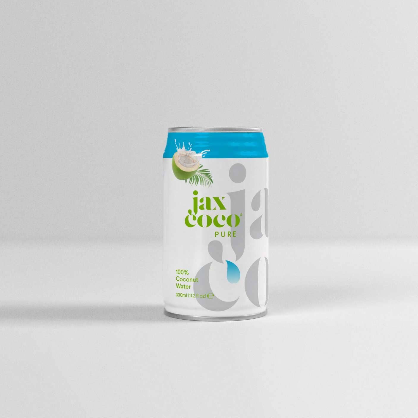 Green Heads – wholesale Smaksatt vatten (icke kolsyrat) – Jax Coco 100 % kokosvatten 330 ml0