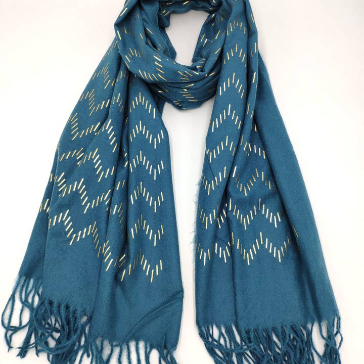 Charmant - Wholesale Scarf - Women's - Zigzag printed scarf8