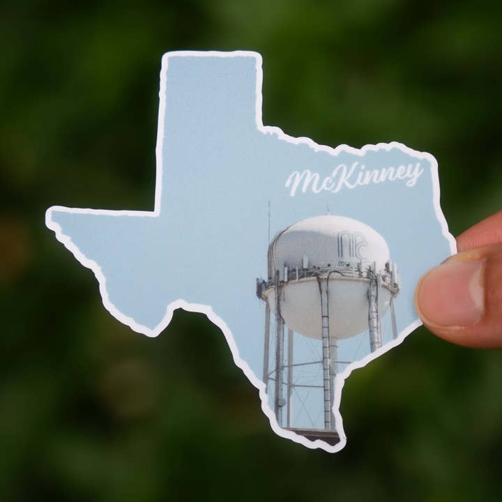 Autocollant McKinney, TX pour la vente par Little Comfy Goods