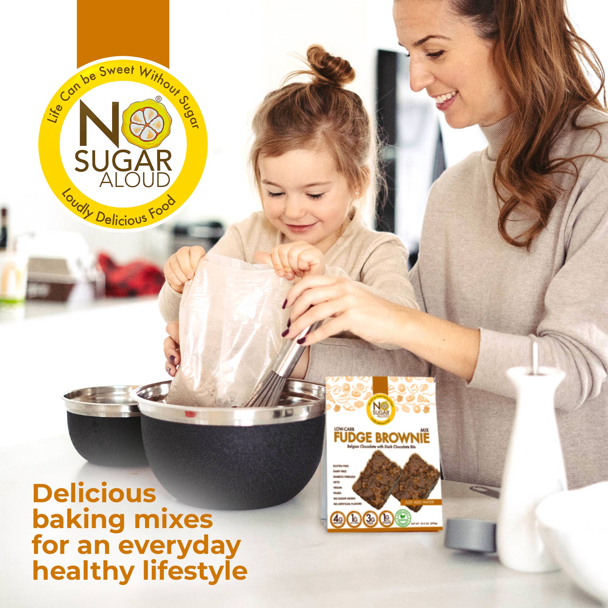 No Sugar Aloud LLC - Wholesale Brownie Mix - Low Carb Brownie Mix6