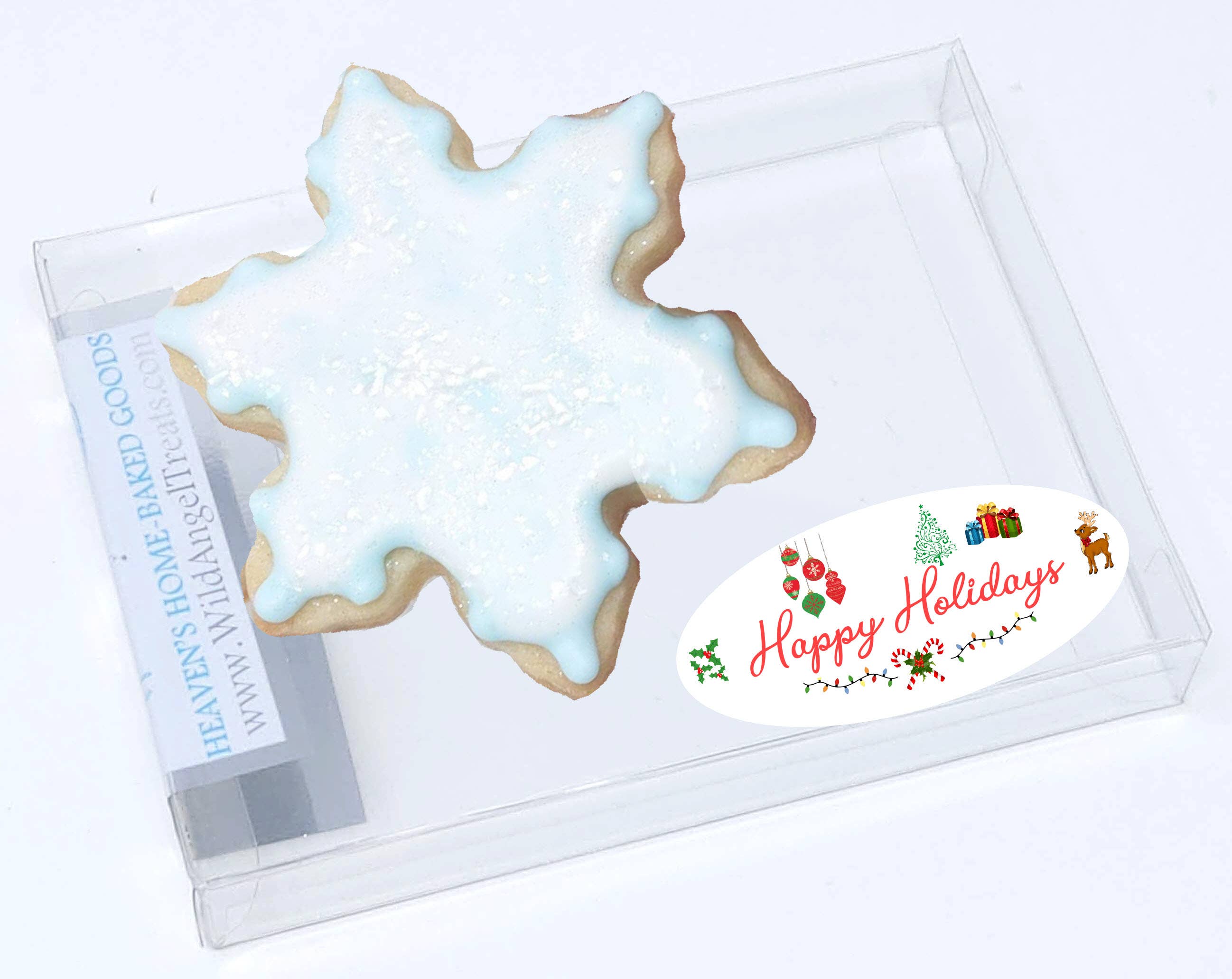 Wild Angel Treats, LLC - Wholesale Cookie - Christmas Snowflake Royal Icing Cookies3