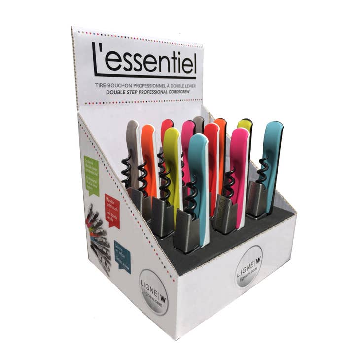 Ligne W L'Essentiel Corkscrew 12 Piece Display for wholesale by Laguiole Imports