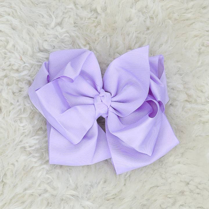 Marie Nicole Clothing - Wholesale Hair Bow - Kids - Double Layer Bows 6.5 Inch - 40 Colors Available34