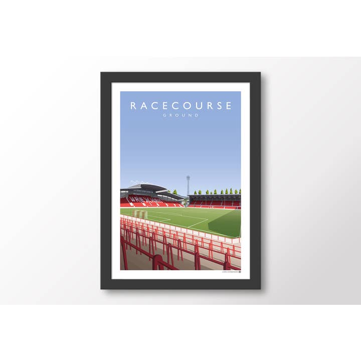 Matthew J I Wood Design & Illustration – wholesale Poster – Wrexham Racecourse Ground Poster2