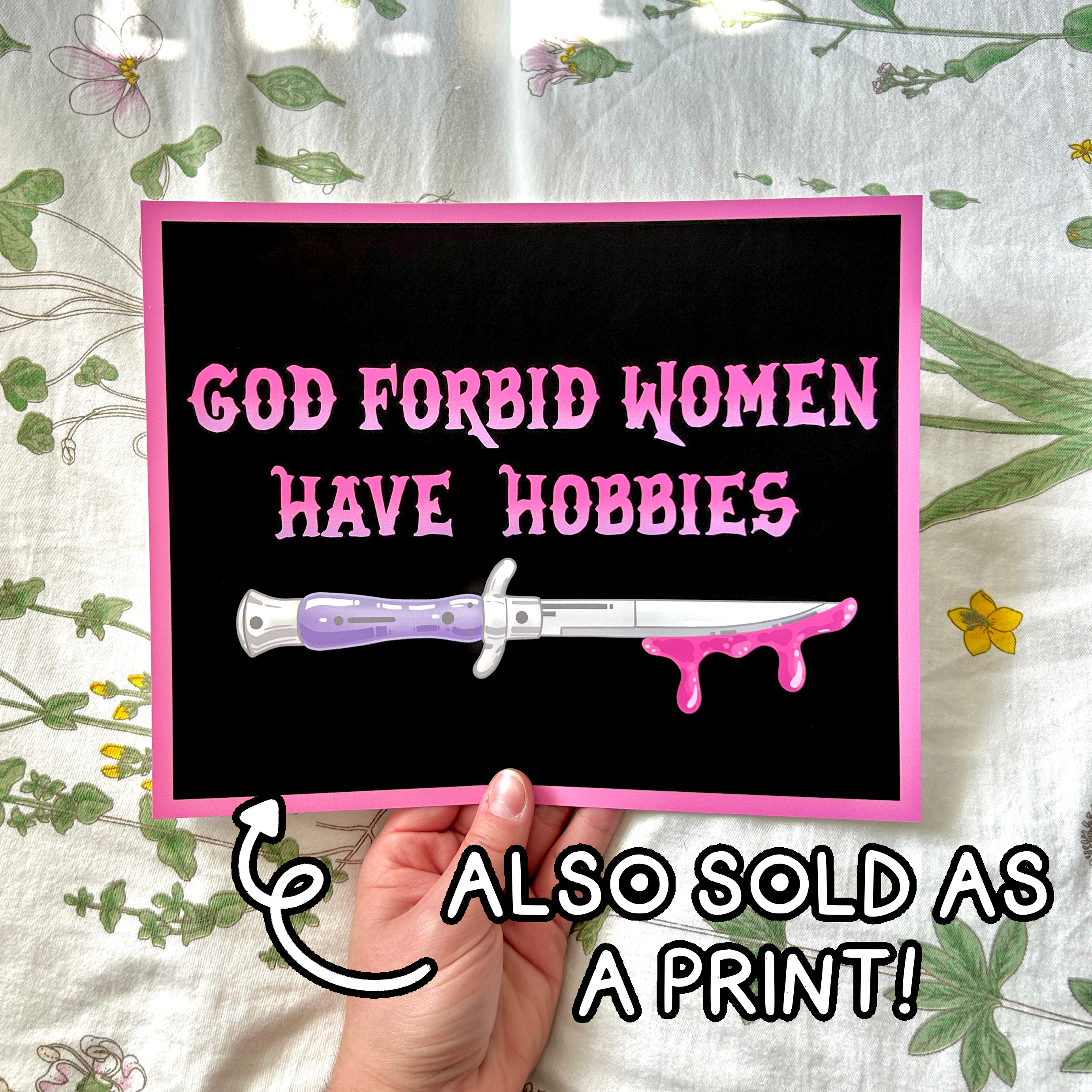 Hollandaize Art - Wholesale Sticker - God Forbid Women Have Hobbies Sticker5