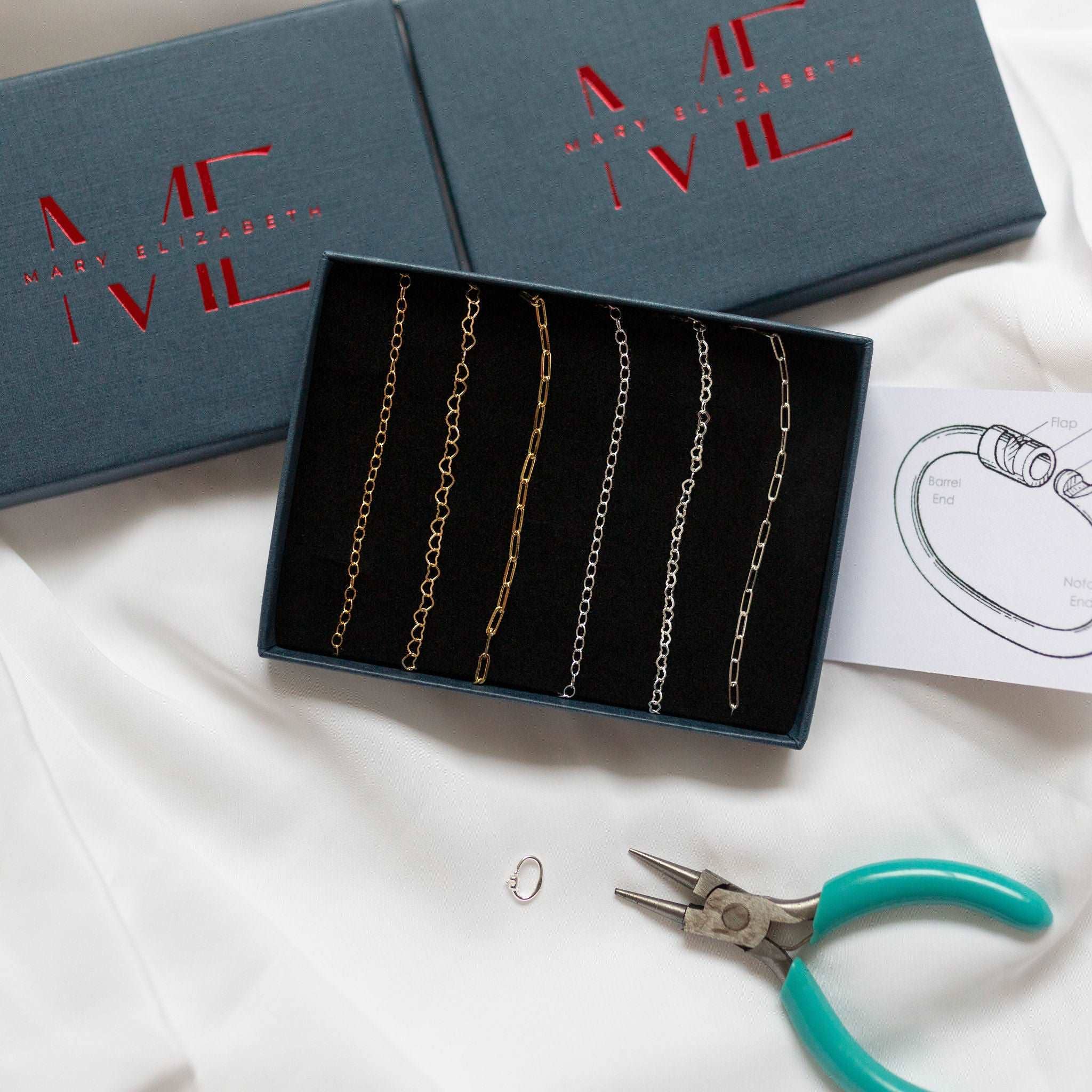 M. Elizabeth Jewellery - Wholesale Jewelry Set - Love Links™️ Permanent Anklet Kit17