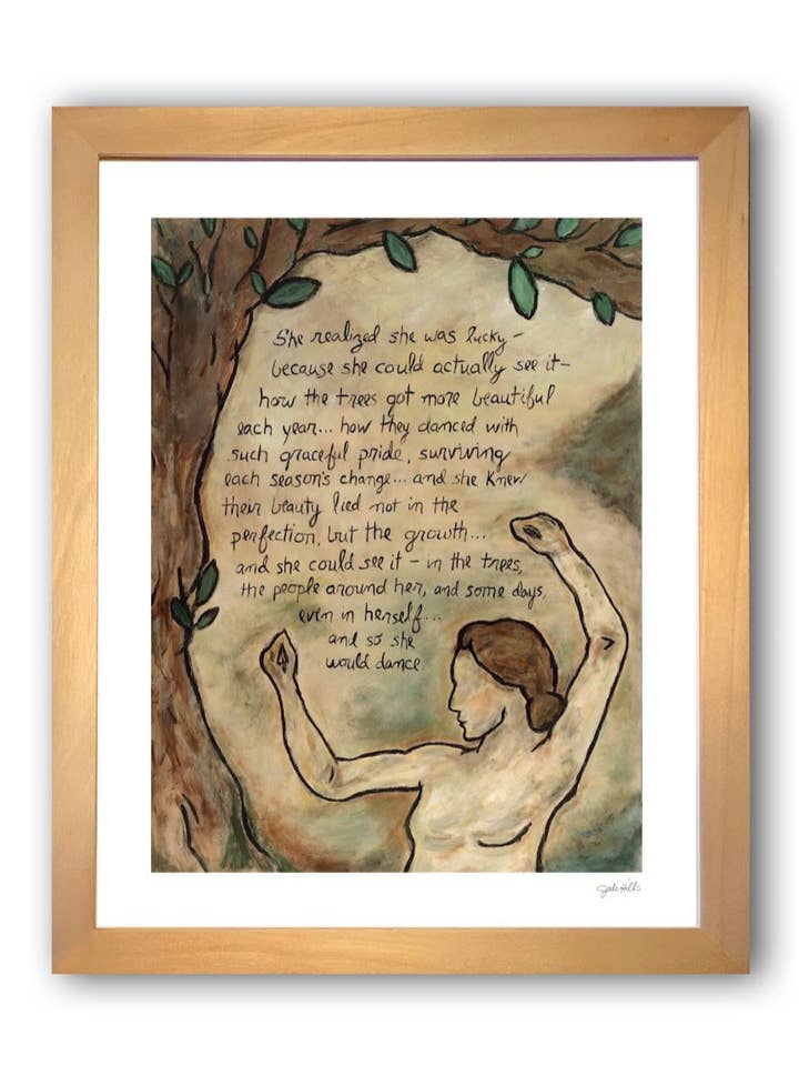 dance woman tree⎮ Americana Art Print for wholesale by Studio J by Jodi Hills