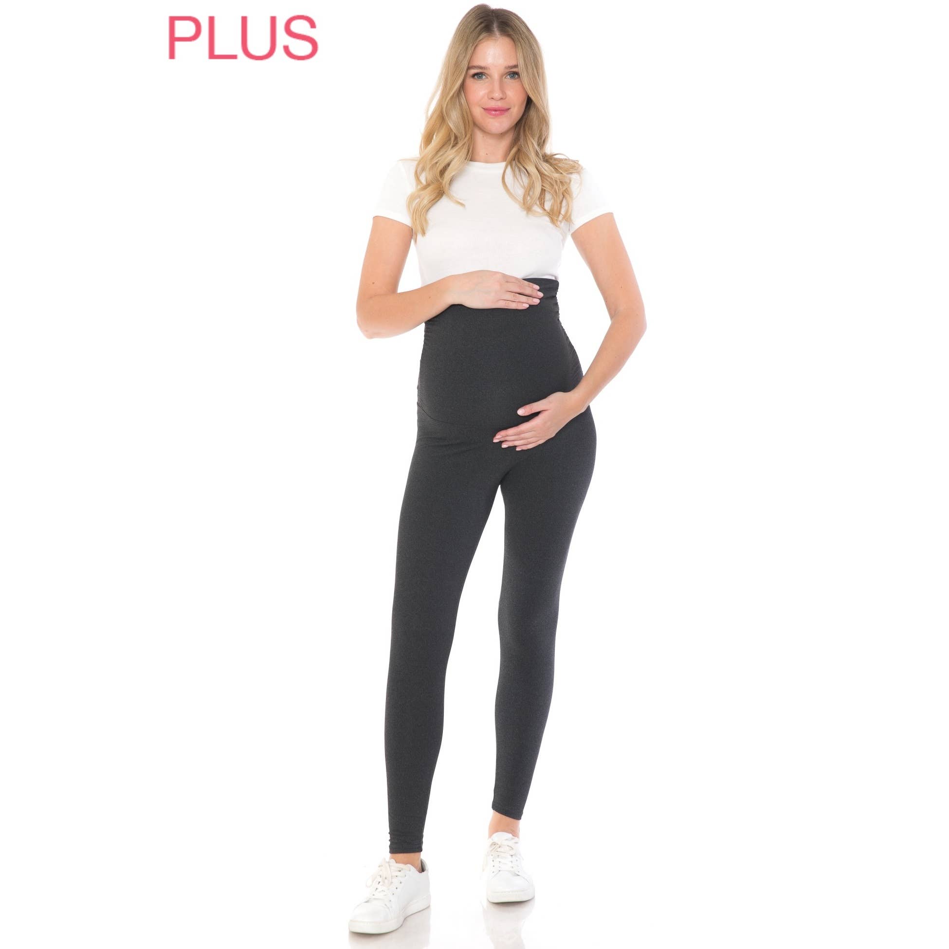 Leggings Depot - Vendita all'ingrosso Pantaloni - Premaman - Leggings premaman Plus Size morbidi e solidi11