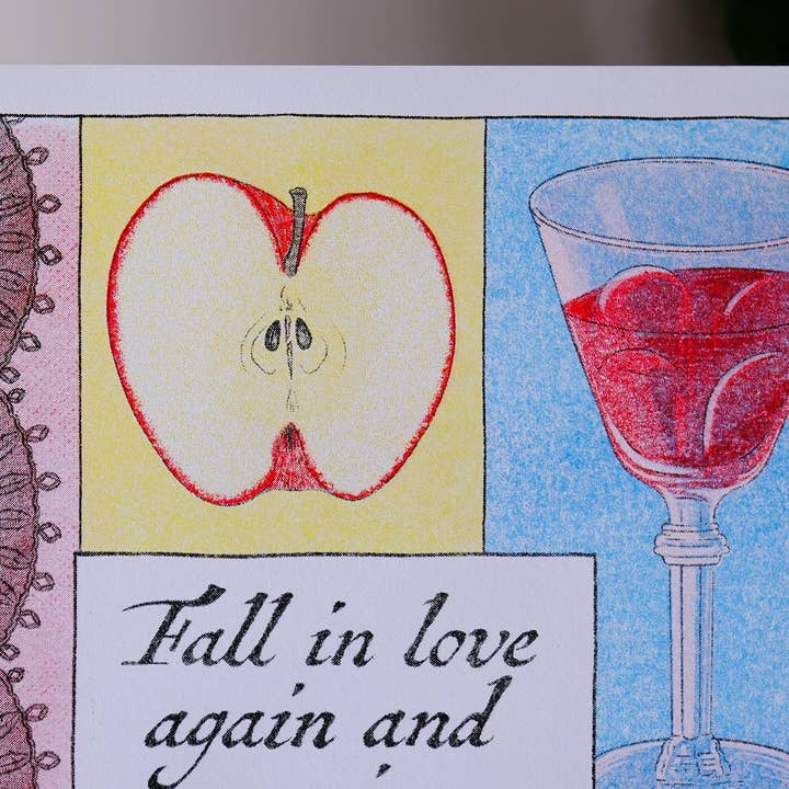 Sophie Carroll-Hunt - Wholesale Art Print - Fall In Love RISO Print: Limited Edition Risograph Wall Art3