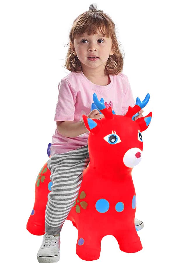 ASSORTITI Giocattolo Saltarello Gonfiabile Jumbo Renna per Bambini in vendita all'ingrosso su Faire1