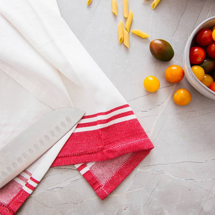 LLdecor - Wholesale Tea Towel - Kitchen Towels, Set of 3 (Red)1