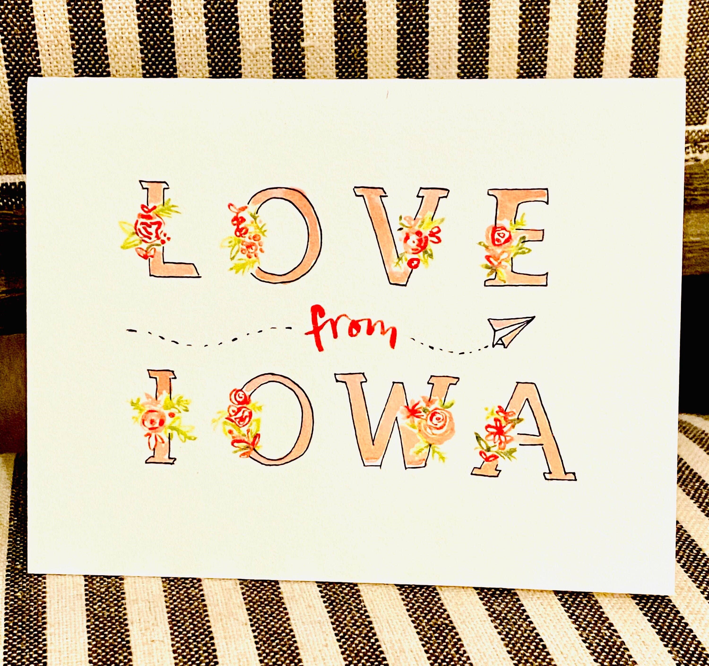 Sweet Julie Marie – wholesale Love card – Love From Iowa | Iowa Greeting Card | Iowa Card | Iowa Love1