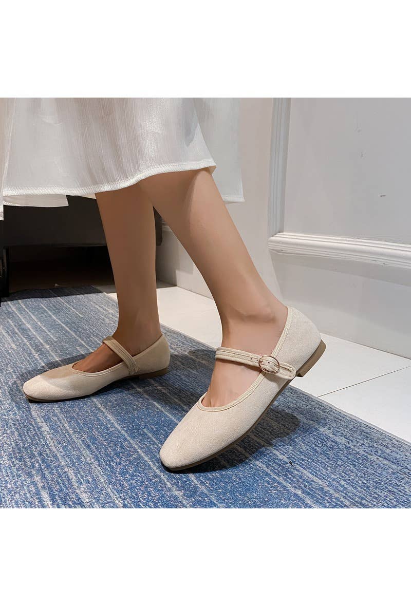 La Bottine Souriante - Wholesale Flats - Women's - Mary Jane Ballet Flats in Suede – Fine Buckle8