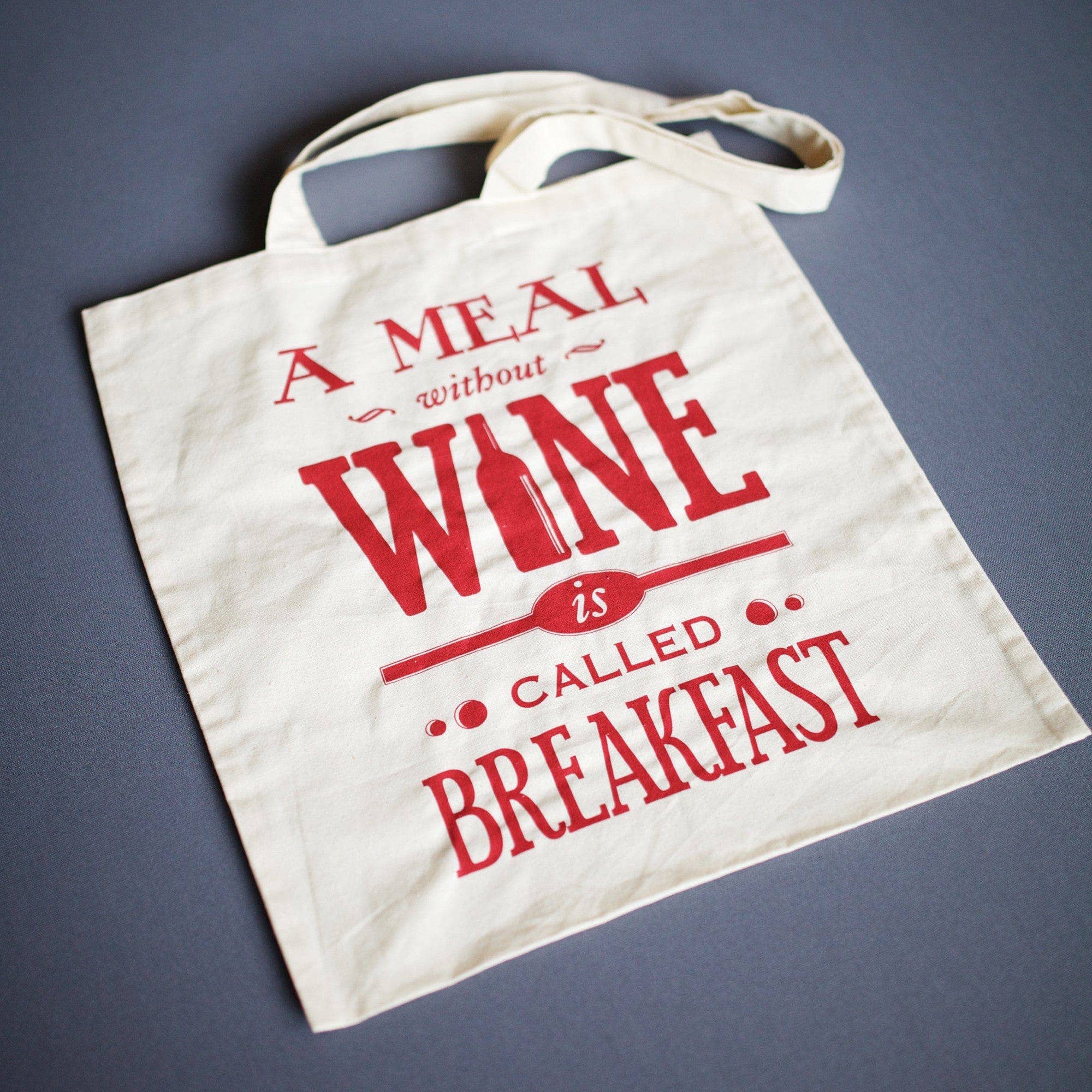 Of Life & Lemons – wholesale Tote bag – Unisex – 'A Meal Without Wine..' Tote Bag1