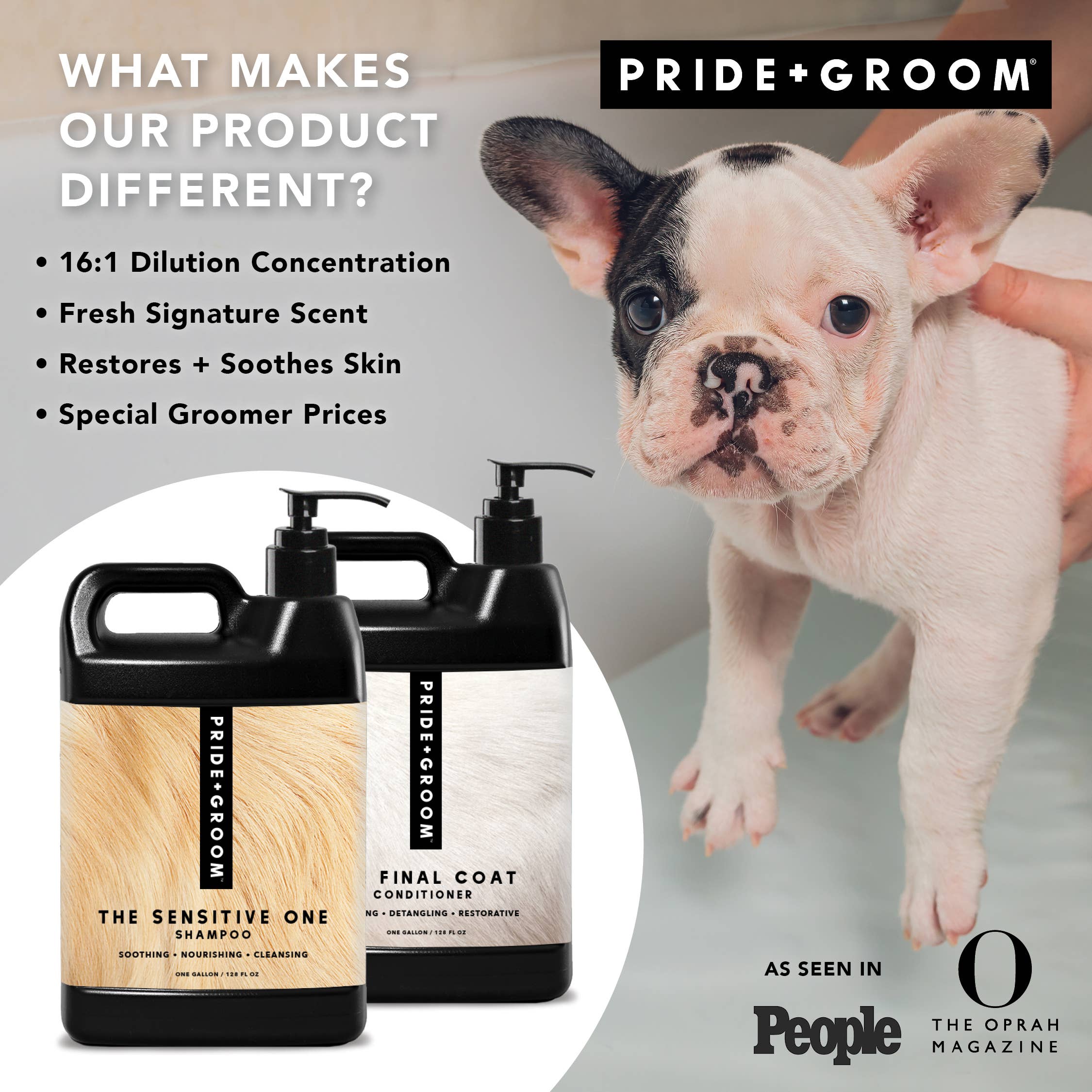 PRIDE+GROOM - Wholesale Hondenshampoo - Hond - DE GEVOELIGE GALLON VOOR PROFESSIONEEL GEBRUIK1