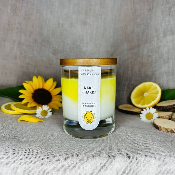Sojaljus - "Solarplexuschakra" - Yogaljus för wholesale av Verdancia