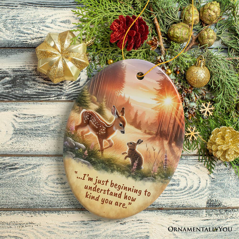 OrnamentallyYou - Wholesale Ornament - Kindness in Your Heart Ornament, Bambi's Gentle Lesson Gift3