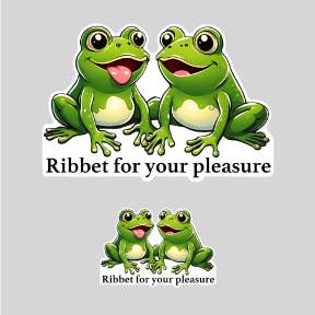 Ribbet for your pleasure (Frogs) – Sticker for wholesale by Metal the Brand