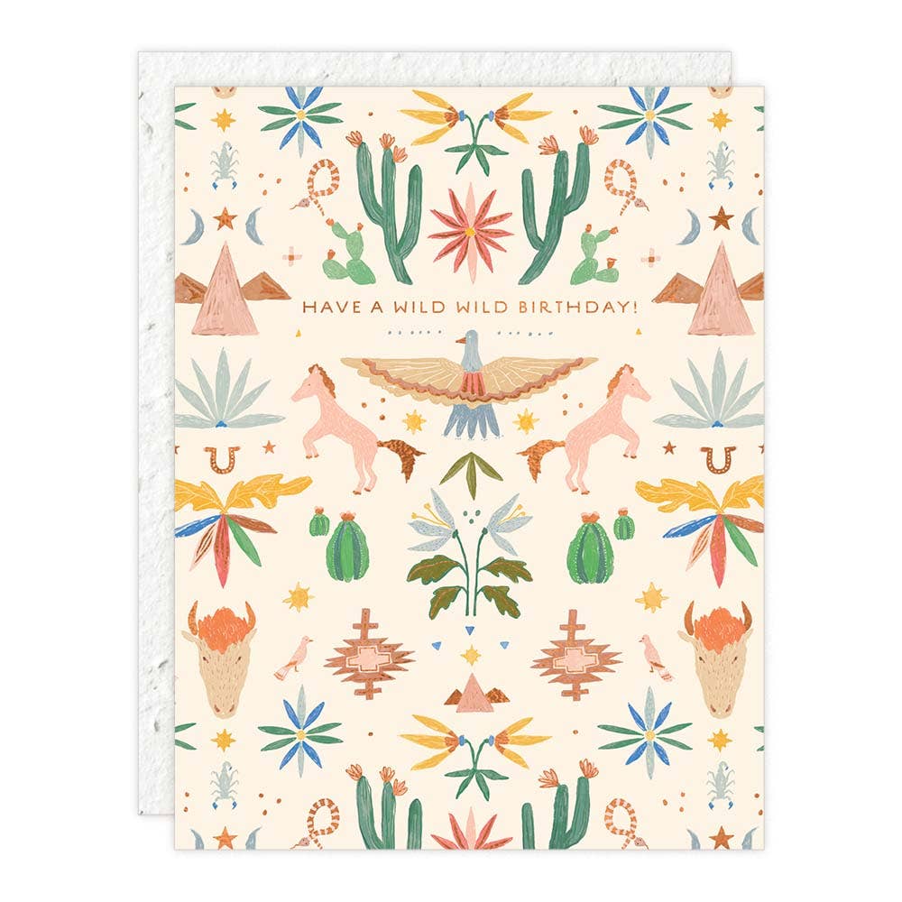 Seedlings - Vente Cartes d'anniversaire - Western Toile - Carte d'anniversaire1