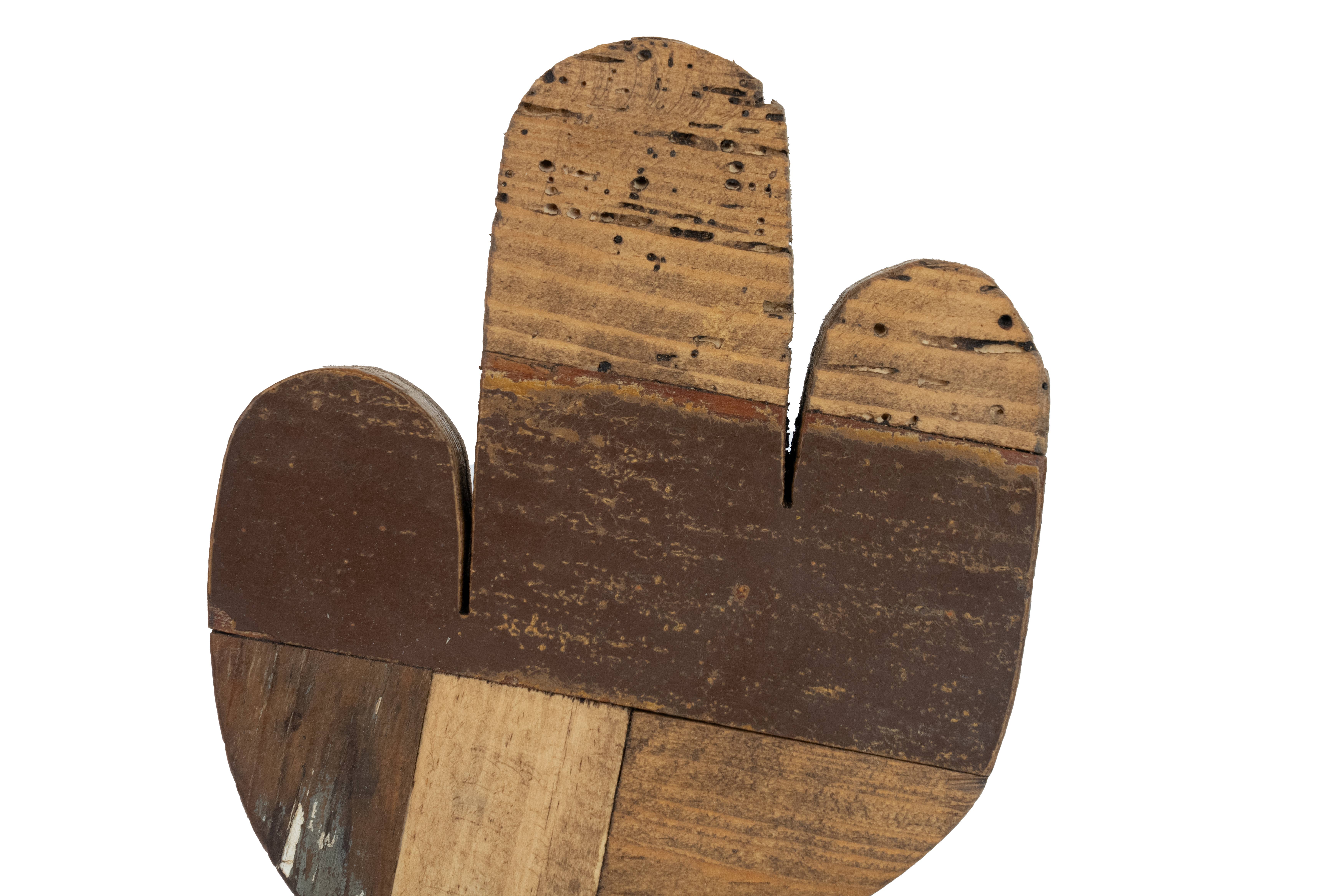 My Amigos Imports - Vente Décoration murale - Décoration murale en bois recyclé avec cactus, désert, sahuaro, 6 x 10 cactus2