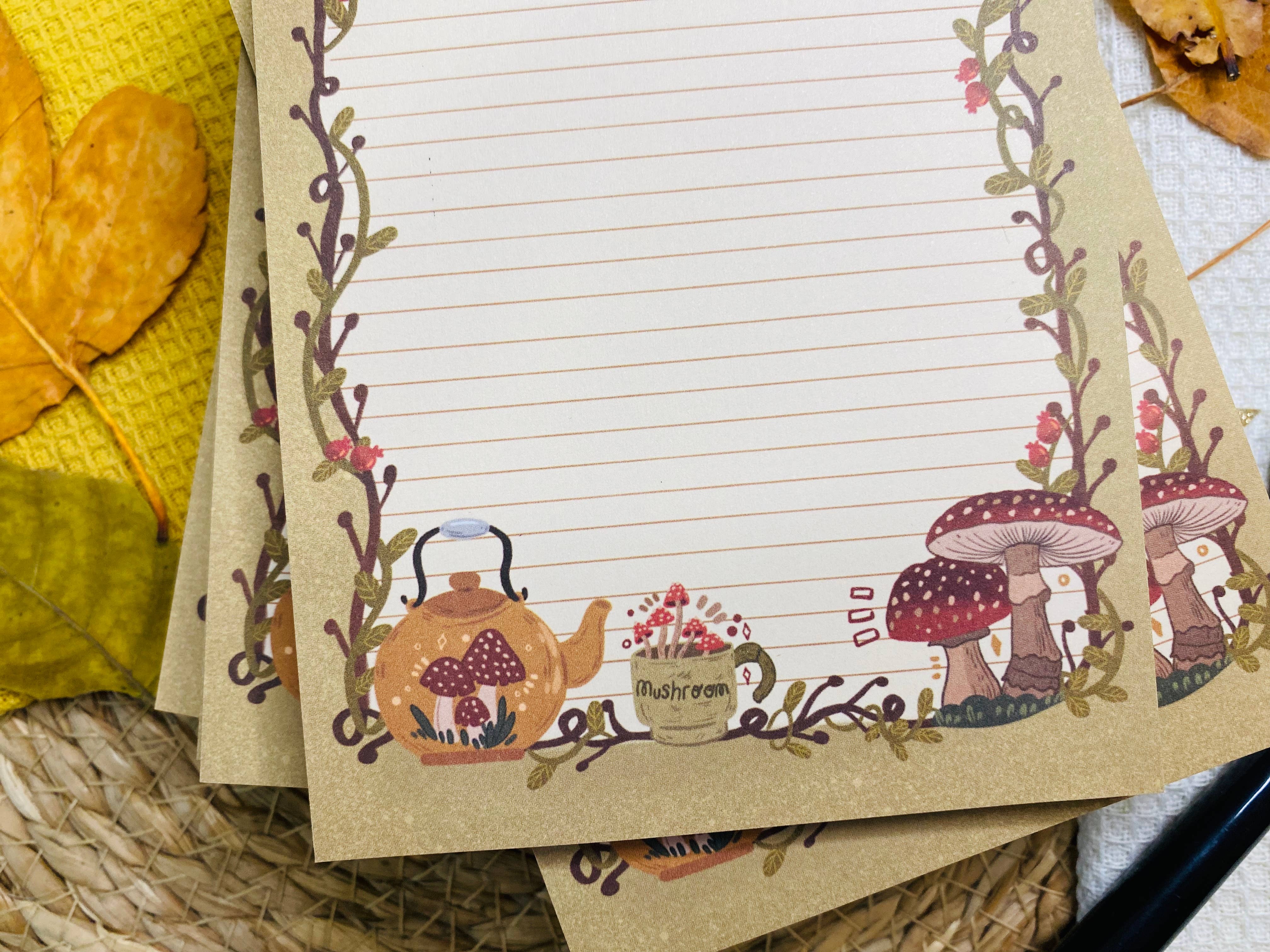 Split Moon Studios - Wholesale Notepad - NEW* Vintage Mushroom Notepad A6 To-Do List8