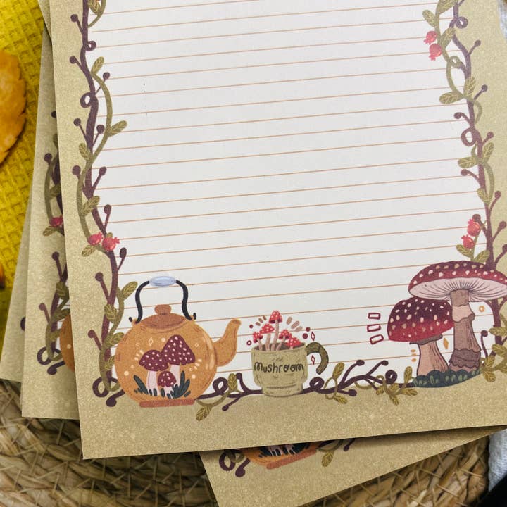 Split Moon Studios - Wholesale Notepad - NEW* Vintage Mushroom Notepad A6 To-Do List8
