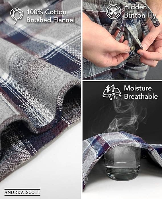 I-Wear Brands - Wholesale Sleepwear Bottom - Men's - Men's Cotton Flannel Lounge Pants4