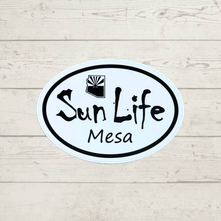Sol Liv Mesa Arizona Oval Klistermærke for engroshandel hos Cardinal Souvenirs