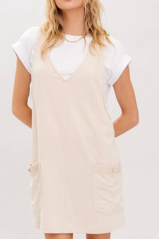 ILLA ILLA - Wholesale Dress - Women's - Cotton Terry Twill Tape Overall Mini Dress7