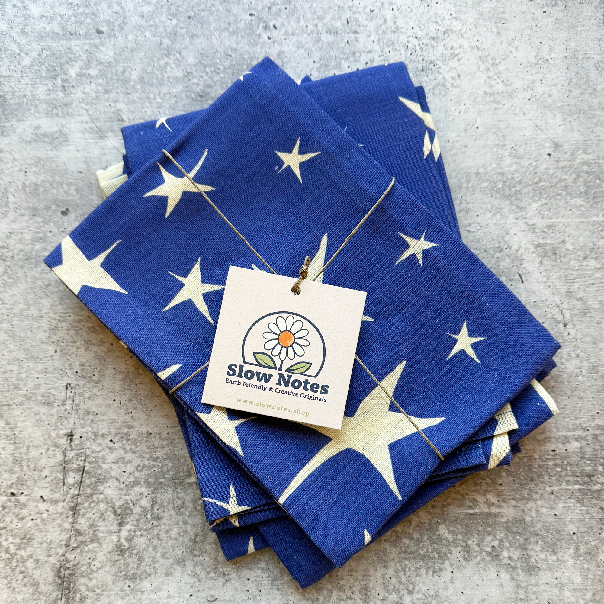 Slow Notes - Wholesale Tea Towel - Starry Table Gift Set – Wine Bag + 4 Linen Napkins1