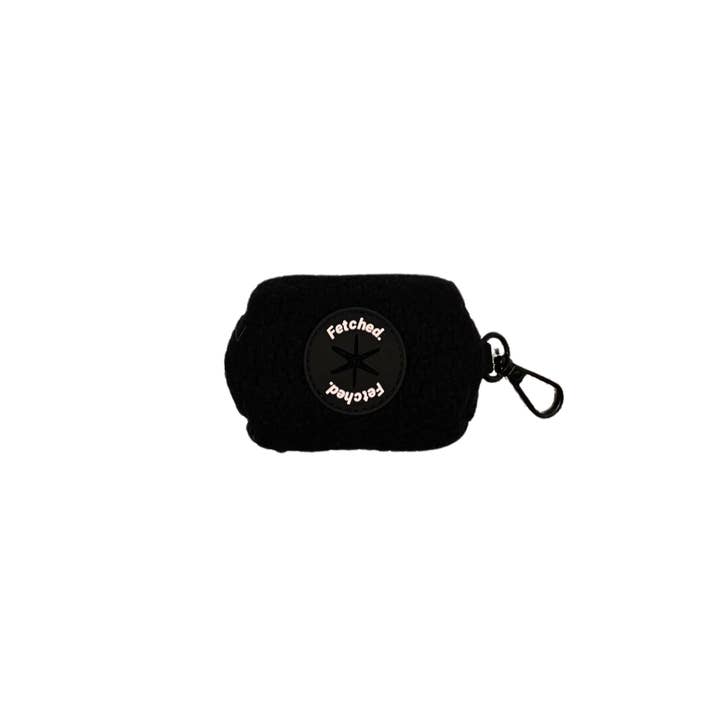Fetched The Label - Wholesale Pet treat bag – Dog - Fleece Bag Holder in Black1