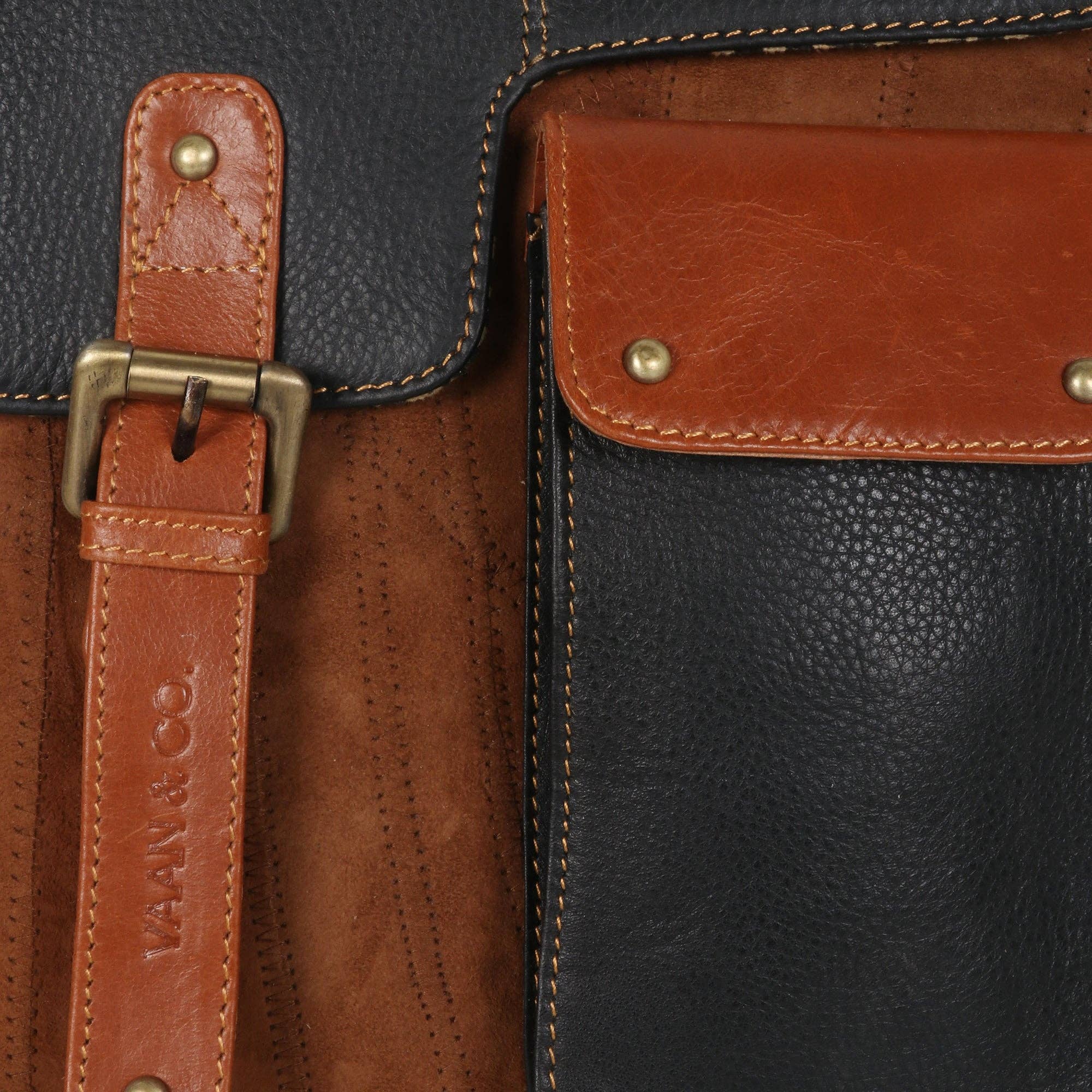 Vaan & Co. - Wholesale Crossbody Bag - Unisex - Blazer Brown Crossbody6