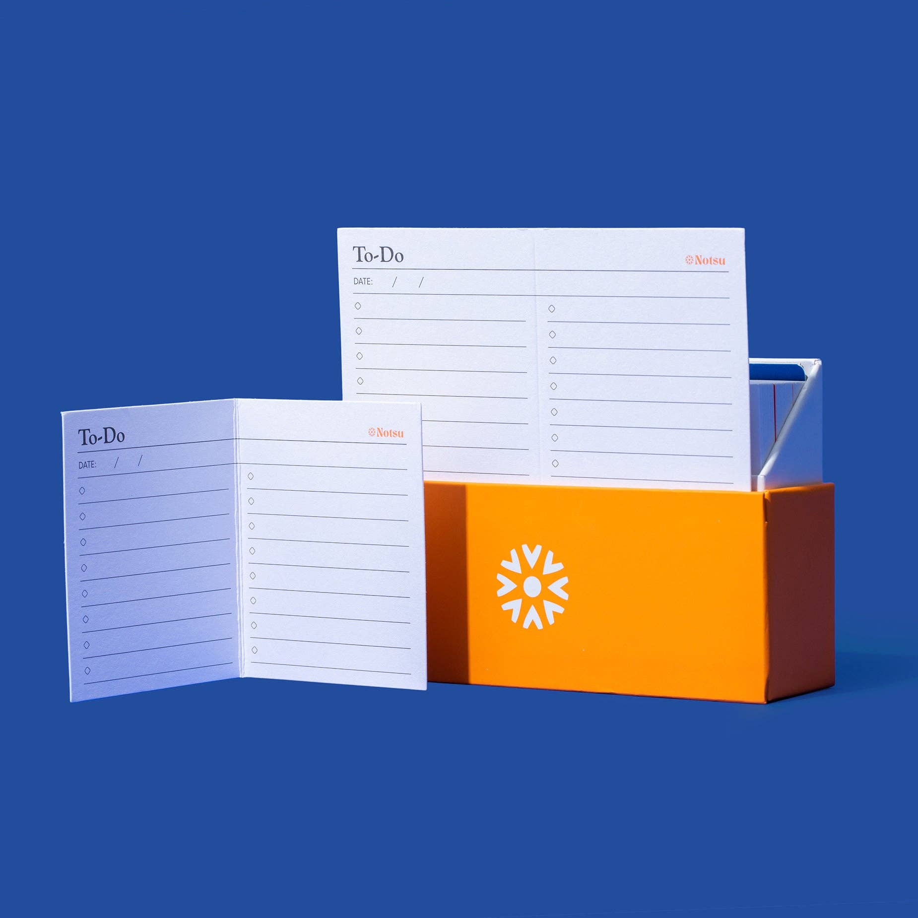 Notsu - Wholesale Stationery/Notecard Set - To Do List Scored Index Card Case | Dividers and Stand 3x53