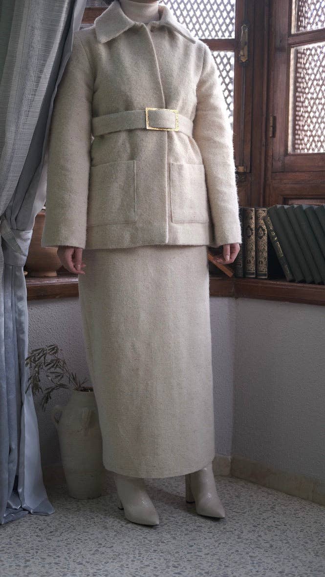 TŪNIQ - Wholesale Skirt - Women's - The Pleated Pencil Skirt | Taliba VII4