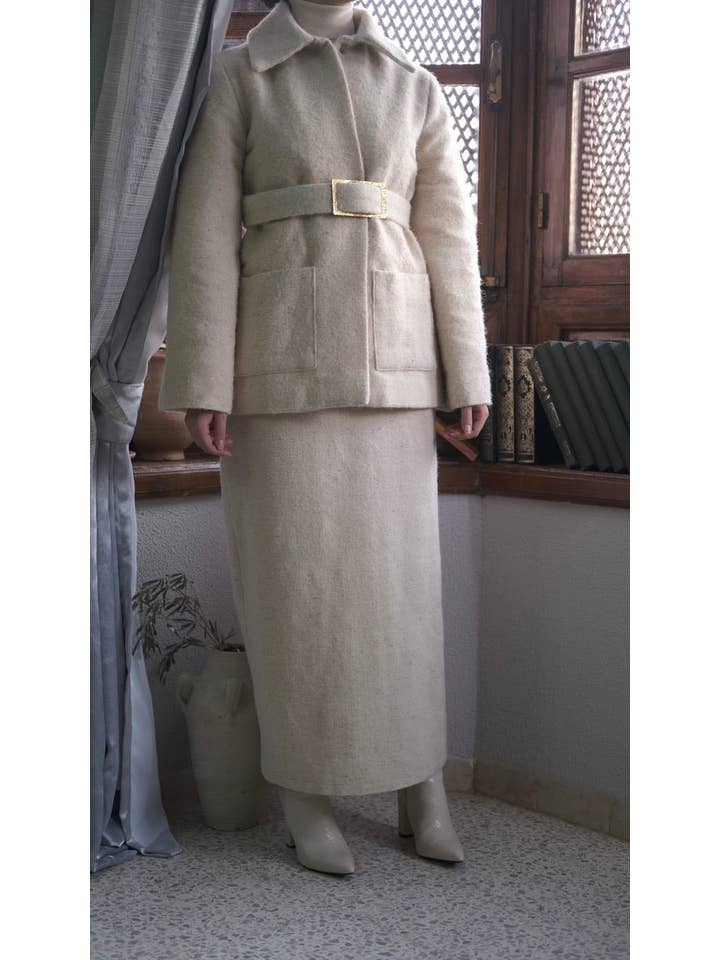 TŪNIQ - Wholesale Skirt - Women's - The Pleated Pencil Skirt | Taliba VII4