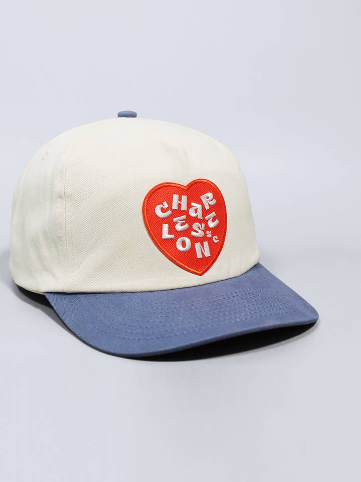 I Heart Charleston Two-Tone Baseball Cap for wholesale by Deluxe Special