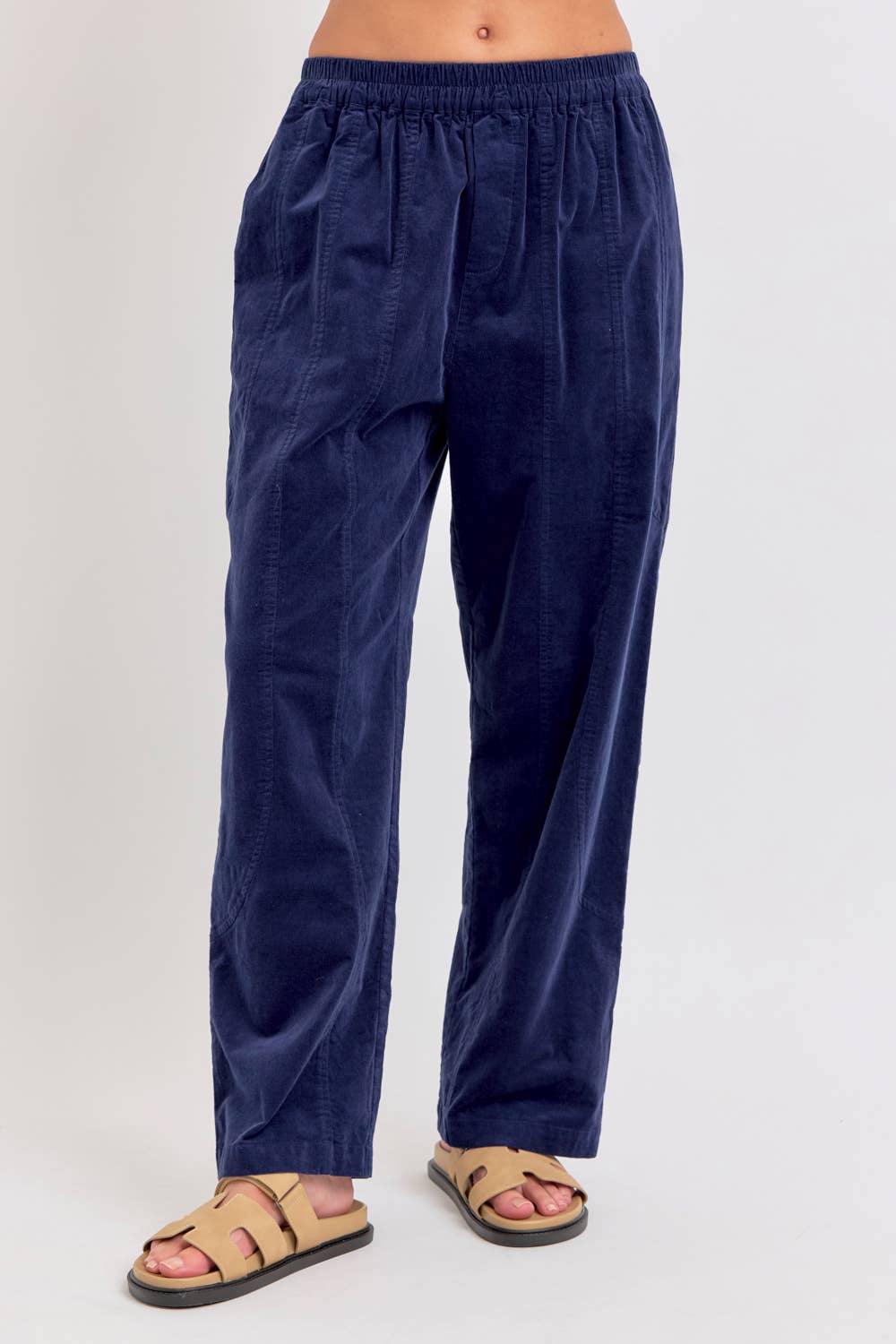 Sweet Lovely by Jen - Wholesale Pants - Women's - EASY CASUAL EVERYDAY PULL-ON RELAXED  CORDUROY PANTS 32