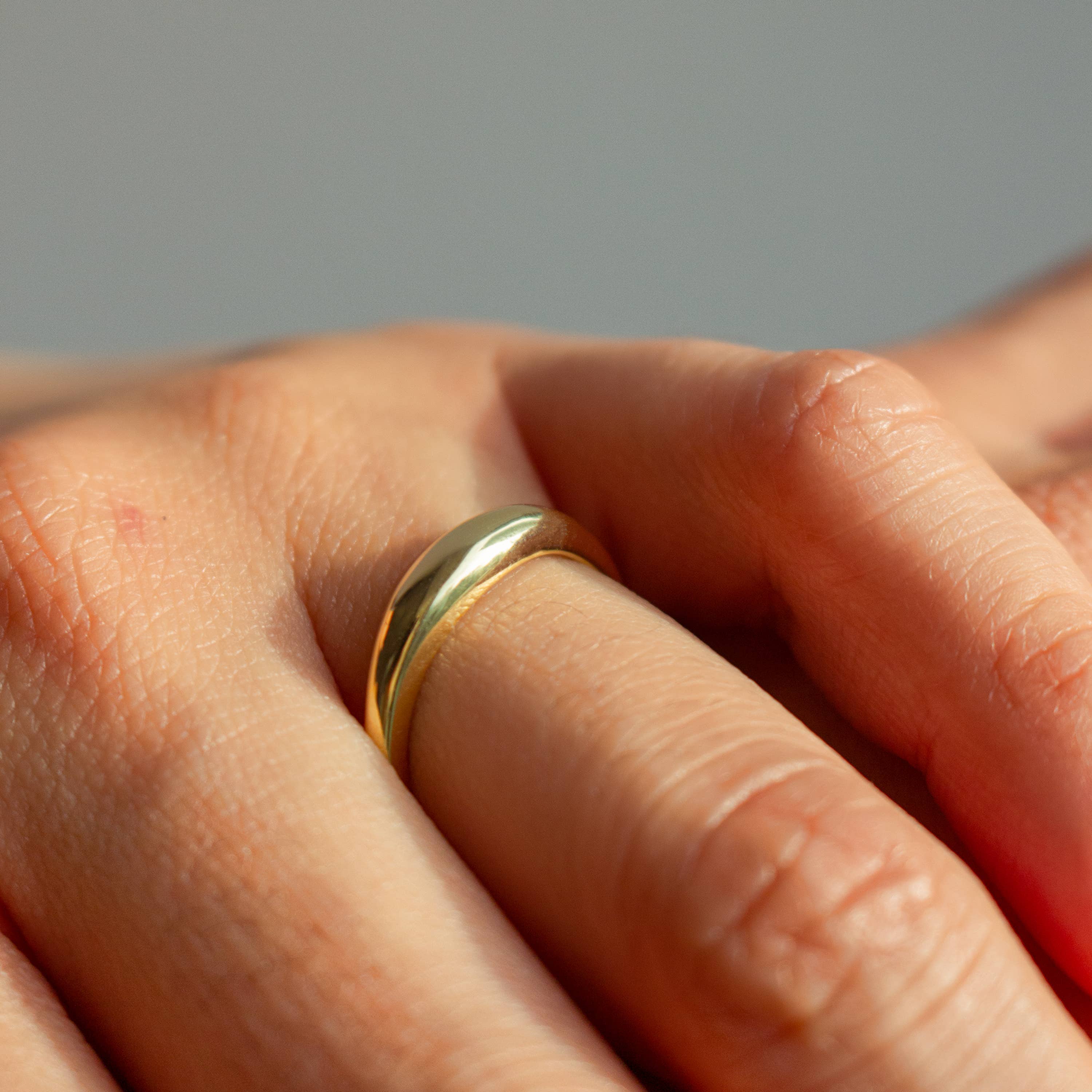 Silver  Slim Dome Ring for wholesale on Faire1