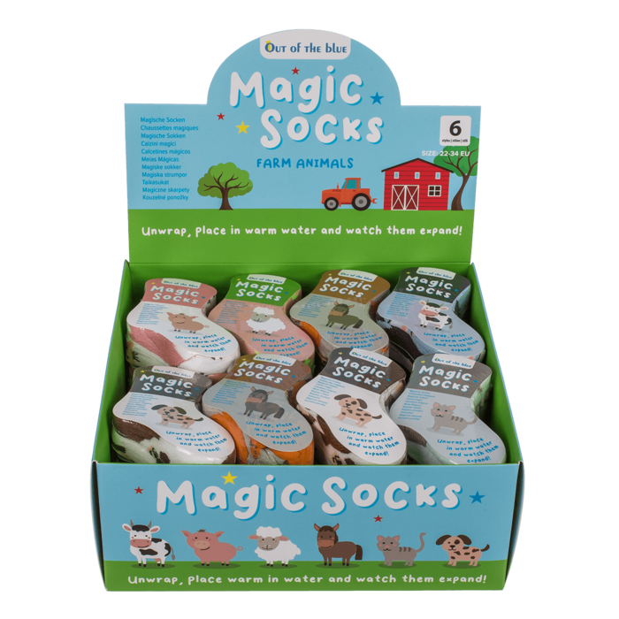 Out of the blue KG - Wholesale Socks - Kids - Magic kids socks, farm animals, 1 pair,1